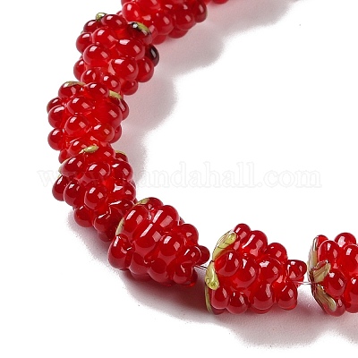 Бусы лэмпворк ручной работы LAMP-Q036-05C-1