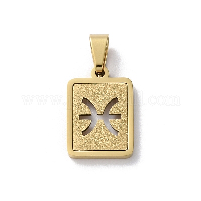 Подвески из нержавеющей стали 304 с изображением двенадцати созвездий STAS-S152-02G-L-1