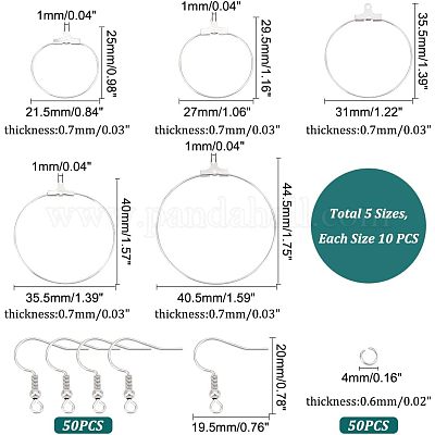 Кольцо 304 нержавеющая сталь проволочные подвески STAS-UN0015-21P-1