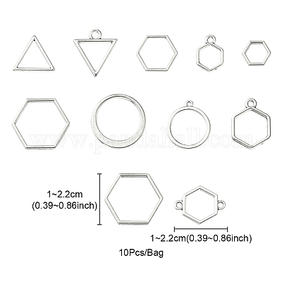 Подвески и звенья с открытой спиной из сплава PALLOY-YWC0002-01AS-1