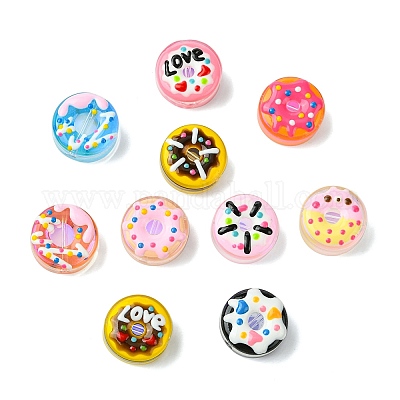 10 шт. 10-х цветные стеклянные эмалевые бусины LAMP-CJ0002-48-1