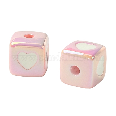 10 шт. непрозрачные акриловые эмалевые бусины ACRC-FS0001-02F-1