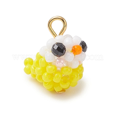 Подвески-птицы из стеклянных бусин PALLOY-MZ00971-1