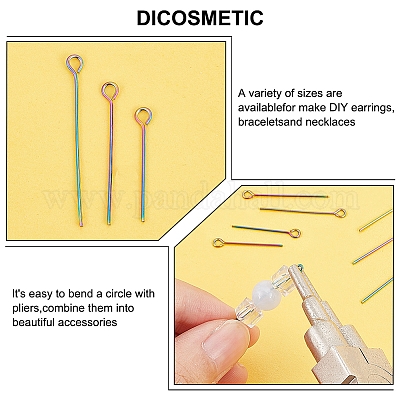 90 шт. 3 стиля ионного покрытия (IP) 304 нержавеющая сталь проушины штифты STAS-DC0011-29-1