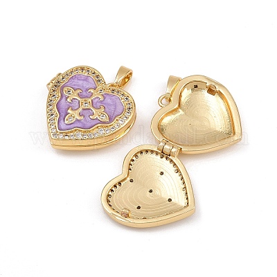 Латунные микропроволочные кубические циркониевые медальоны KK-P335-08G-1