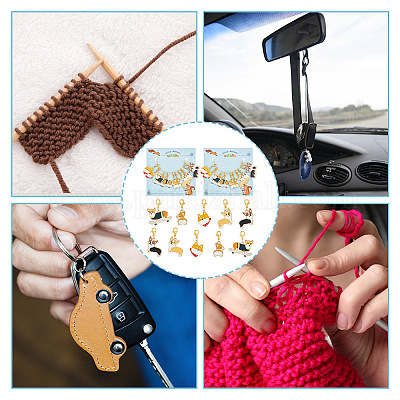 Маркеры петель для кулона с собакой HJEW-AB00324-1