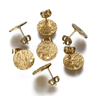 Ионное покрытие (ip) 304 нержавеющая сталь гвоздики фурнитура для сережек STAS-I157-11B-G-1