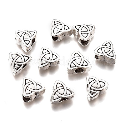 Европейские сплавочные бусины тибетского стиля  PALLOY-F277-39AS-RS-1