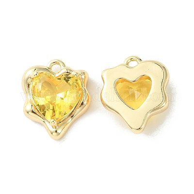 Латунные микро проложить кубического циркония подвески KK-L208-06G-04-1