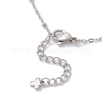 Изготовление браслета из цепочек с поперечными связями из нержавеющей стали 304 AJEW-JB01380-02-1