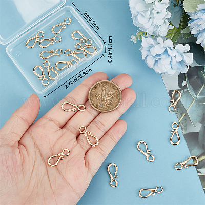 20 шт. латунные крючковые застежки KK-BBC0009-29-1