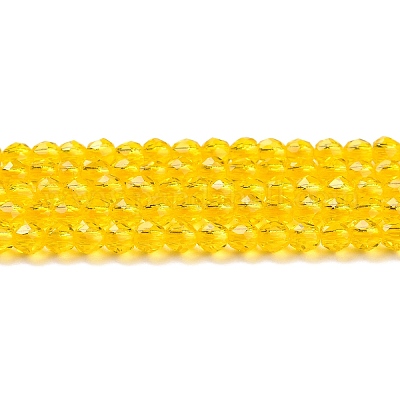 Прозрачные стеклянные бусины GLAA-H021-04-06-1