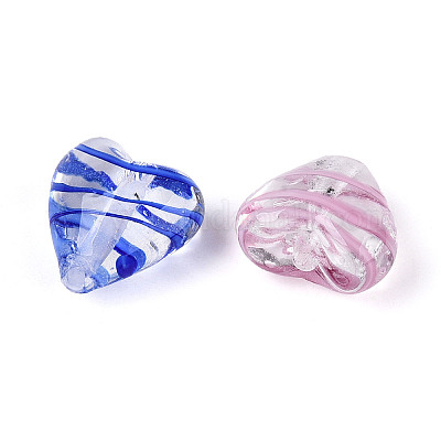 Бусы лэмпворк ручной работы LAMP-N036-13-1