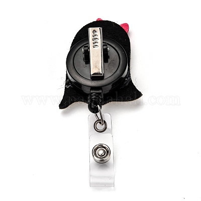 Хэллоуин призрак и тыква блеск порошок войлок и абс пластик значок катушка AJEW-I053-17-1