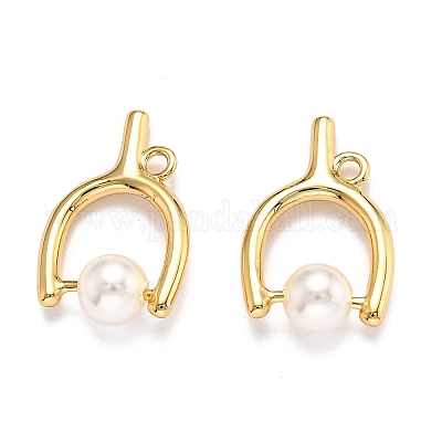 Латунные подвески в форме треугольника&nbsp;KK-B033-02G-1