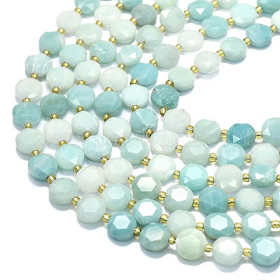 Натуральный цветок амазонитовые бусины пряди G-C116-A104-01-1