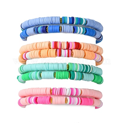 Bracciale Elasticizzato Con Perline A Forma Di Gufo - Argilla Polimerica, Turchese, Per Donne - 4