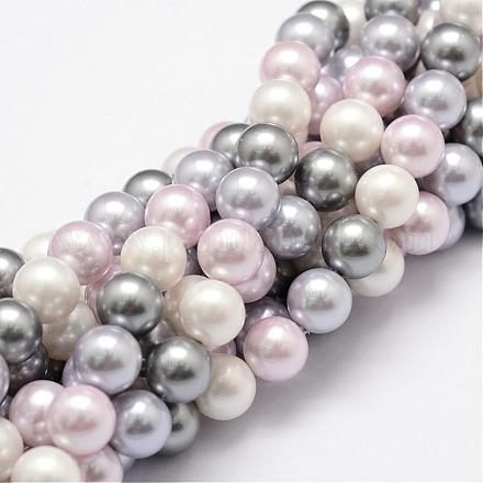 Chapelets de perles en coquille BSHE-L017-09-1
