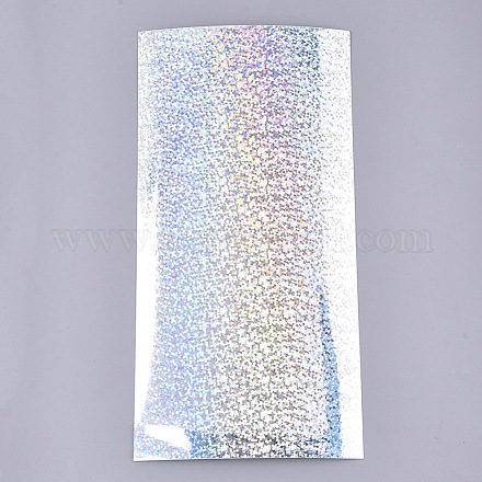 Láminas de vinilo artesanales adhesivas holográficas impermeables DIY-WH0167-03F-1