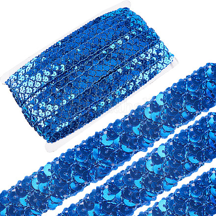 Plastic Paillette Elastic Beads OCOR-WH0079-78E-1