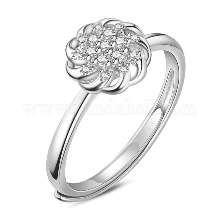 Shegrace ajustable 925 anillo de plata de ley JR665A-1