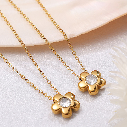 Женское ожерелье с подвеской в виде цветка с одним лепестком&nbsp;WG0ADB5-02-1