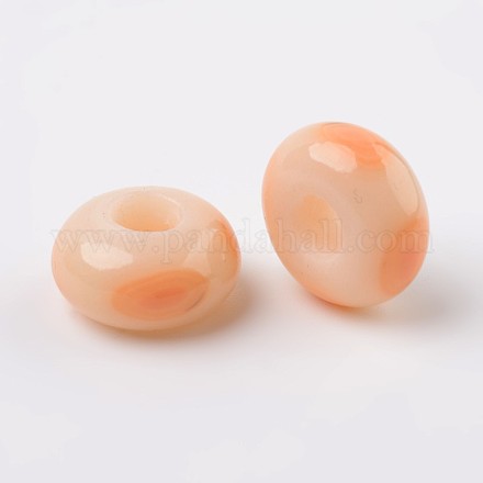 Handmade Polymer Clay Enamel European Beads FPDL-J002-37-1
