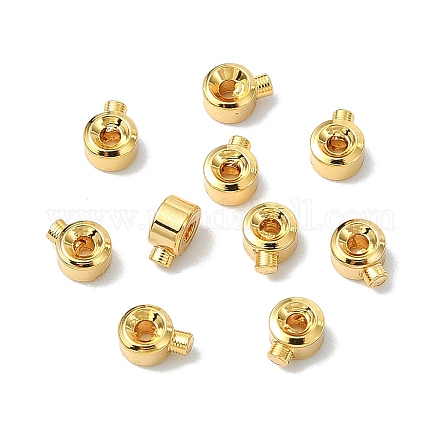 Зажимные бусины из латуни&nbsp;XGR0053G-63G-1