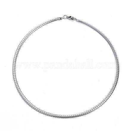 304 Stainless Steel Necklaces STAS-F034-02P-1