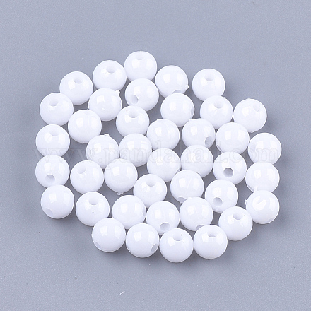Perles plastiques opaques KY-T005-6mm-601-1