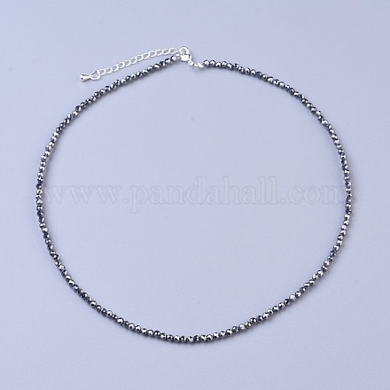 Perlenketten aus Terahertz-Stein NJEW-K114-B-A22-1