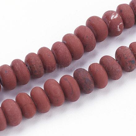 Rosso naturale perline di diaspro fili G-F520-24-1
