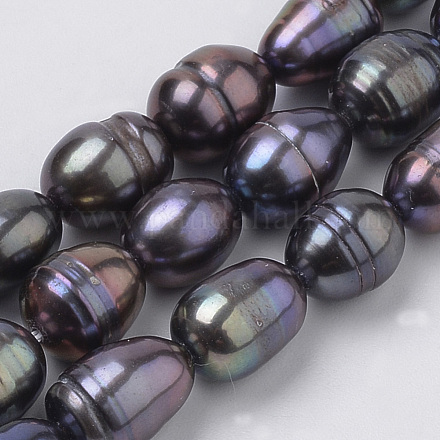 Fili di perle di perle d'acqua dolce coltivate naturali X-PEAR-S012-36-1