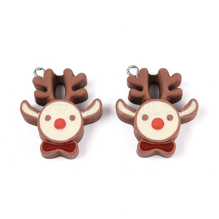 Рождественские подвески из непрозрачной смолы RESI-D055-017P-01-1