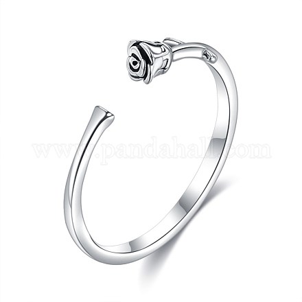 Ajustable 925 anillos de pun ¢ o de plata esterlina RJEW-BB48527-1