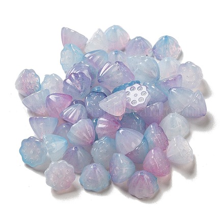 Perles acryliques bicolores OACR-H039-01B-1