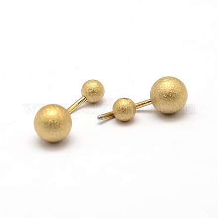 Textured Curved Barbell 316L Surgical Stainless Steel Belly Button Rings AJEW-G008-A-08G-1