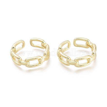 Brass Cuff Rings RJEW-F103-04-G-1