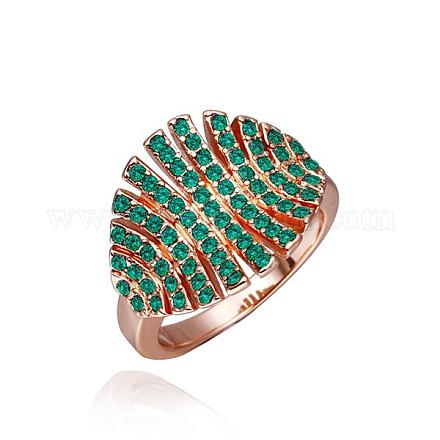 Gorgeous Tin Alloy Czech Rhinestone Oval Finger Rings For Women RJEW-BB14048-C-8G-1