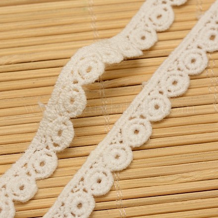 Flower Hollow Cotton Ribbon for Jewelry Making ORIB-F001-03-1