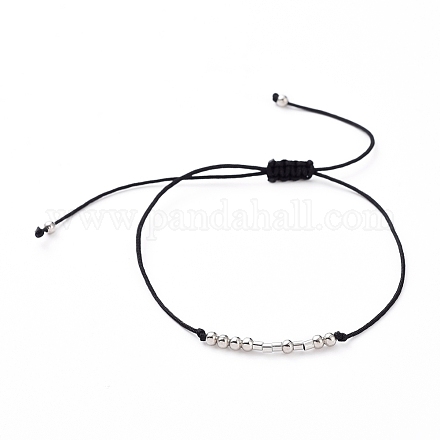 Unisex verstellbare Morsecode-Armbänder BJEW-JB05011-05-1