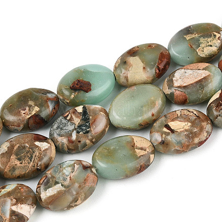 Synthetische Aqua Terra Jaspis Perlen Stränge&nbsp;G-S366-015B-01-1