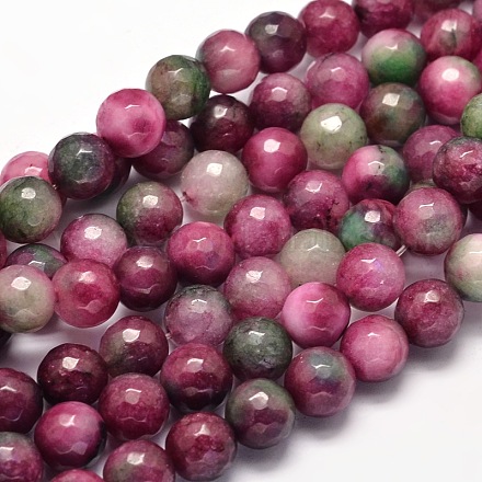 Teints malaisie naturel jade brins de perles rondes G-L395-39-6mm-1