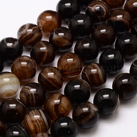 Natural Agate Bead Strands G-G880-06-6mm-1