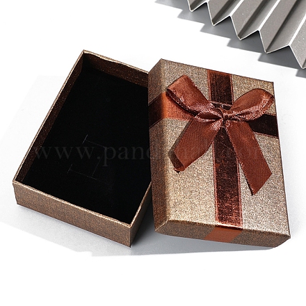 紙箱  ちょう結びに  長方形  サドルブラウン  9x7x3cm&nbsp;PW-WG2638A-03-1