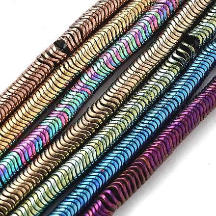 Гальванические нити из синтетических немагнитных гематитовых бусин G-B132-A01-01-1