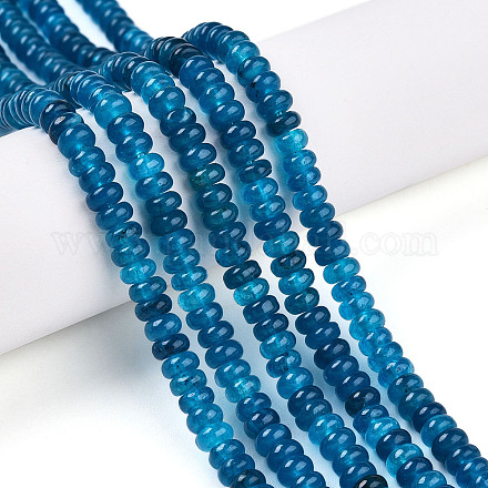 Окрашенные природные белый нефрит бисер пряди G-T139-57A-04-1