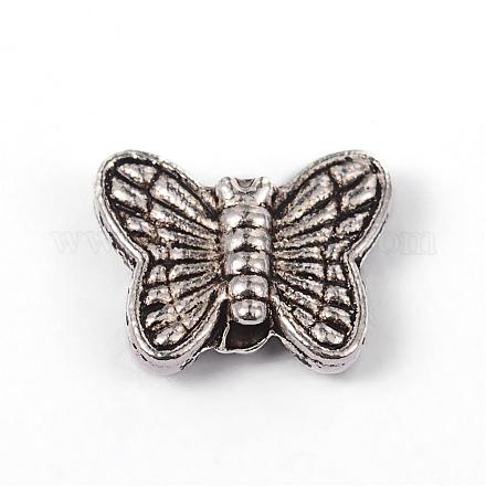 Butterfly Tibetan Style Alloy Beads PALLOY-ZN1908-AS-RS-1