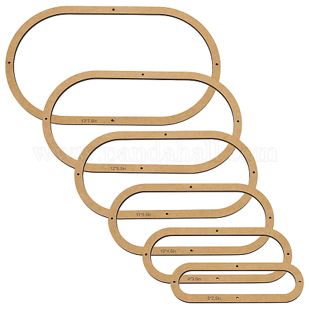 6шт 6 набора шаблонов для МДФ-панелей для стекла DIY-WH0308-698C-1