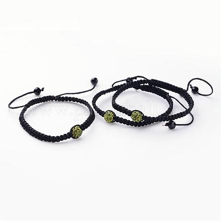 Bracelets de perles tressées de mode BJEW-XCP0001-01-1